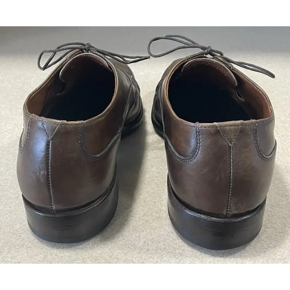 Allen Edmonds Montgomery Brown Moc Toe Lace Up Blucher Men’s Size 9.5 -Preppy